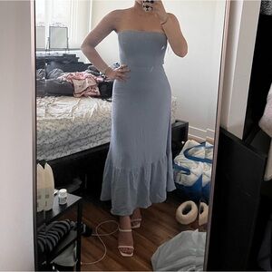 Reformation Arta Dress size 4 mineral blue